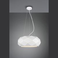 Pendelleuchte, Weiss, 50 cm Ø