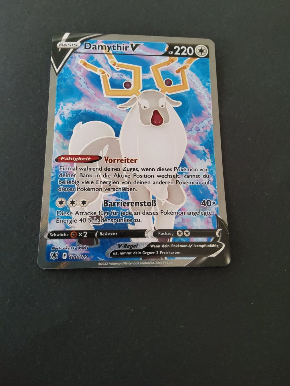 Pokémon Sammelbilder & Trading cards: Pokemon karte Damythir V 180/189 – Gebraucht aus Müllheim Dorf von Randy026 1