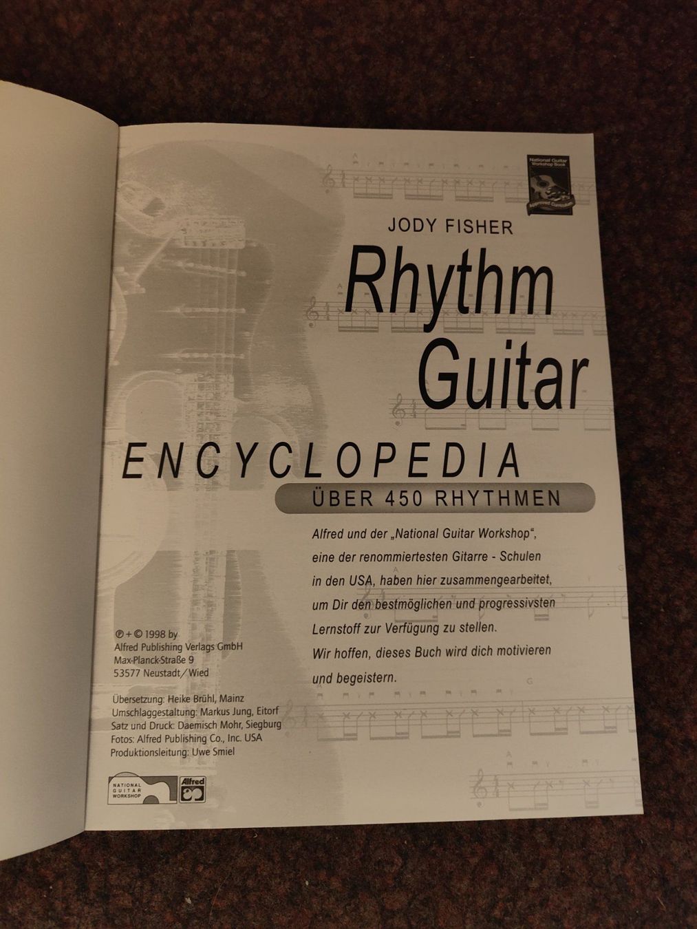 Libri: Guitar Rhythm Encyclopedia - Das ultimative Lehrbuch! – Nuovo e nell'imballaggio originale da Davos Platz venduto da wauwauin 1