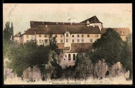 AK Mariastein, Blick auf Schloss, 1904