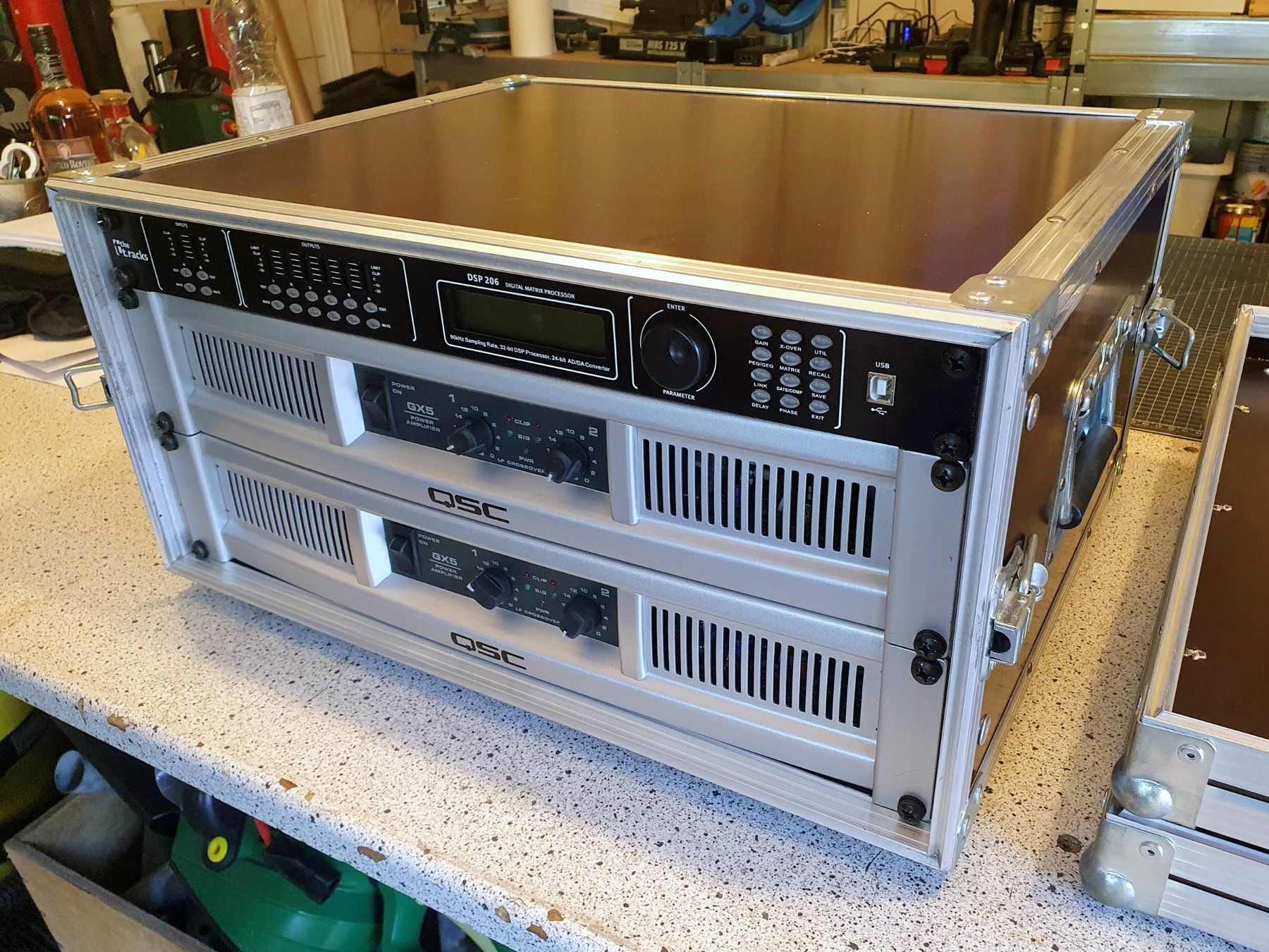 Qsc Amplificatori: Amprack mit 2 Stück QSC GX5 – Usato da Waldkirch venduto da mediak 3