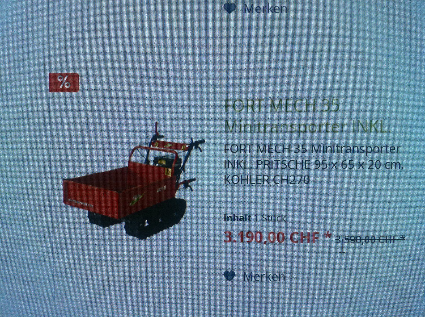 Tutte le macchine: Raupen Transporter  " Raupenkarrete " – Usato da Ibach venduto da garagebuerglergmbh