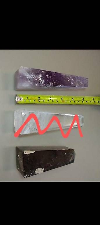 Mineralien & Heilsteine: Amethystspitze, Rauchquarzspitze – Gebraucht aus Rebstein von Dom-Grab_83 3