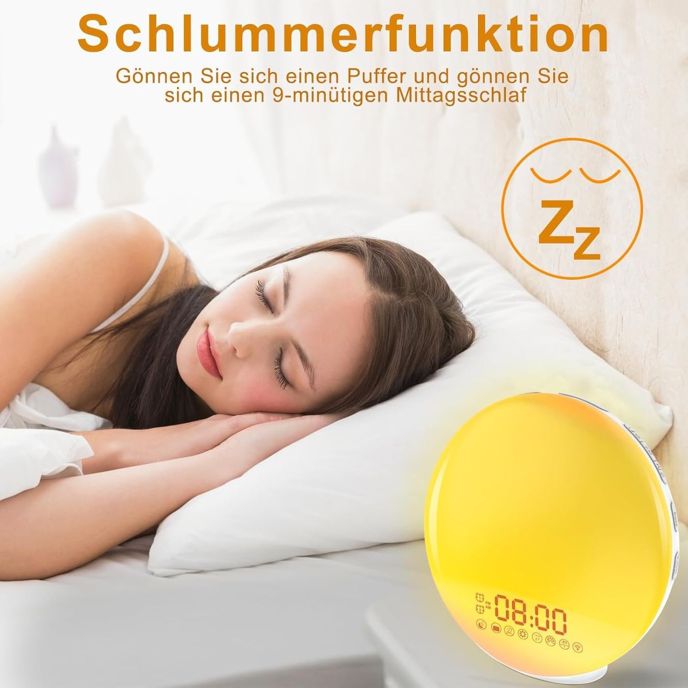 Sveglie: Lichtwecker Radiowecker mit Sonnenaufgangssimulation – Nuovo e nell'imballaggio originale da Châtelaine venduto da topshop.switzerland 2