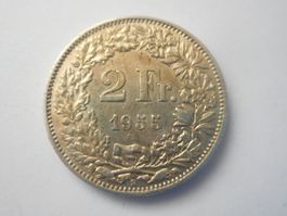 2 Fr. 1955 silber