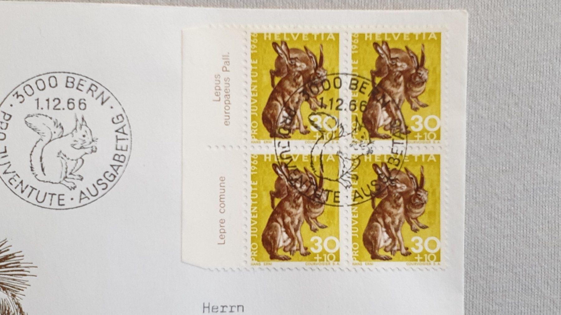 Tutti i francobolli: (356) 5 Pro Juventute Briefe von 1966 – Usato da Schwarzhäusern venduto da Inot3 3