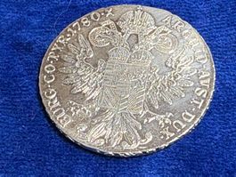 Maria Theresia Taler 1780 Silbermünze diverse Details