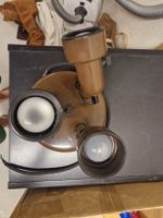 Deckenlampe braun 3 Spots funktionstüchtig