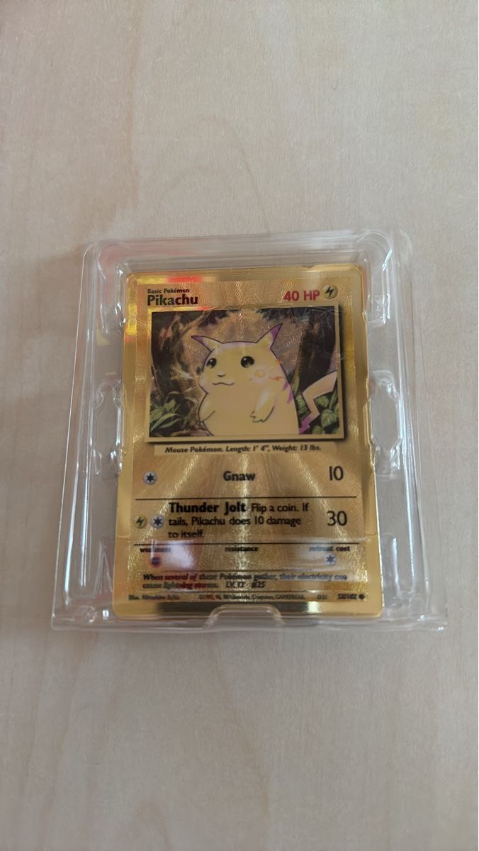 Pokémon Sammelbilder & Trading cards: Pikachu Metal Card BS 58 – Gebraucht aus Flüh von LucaK