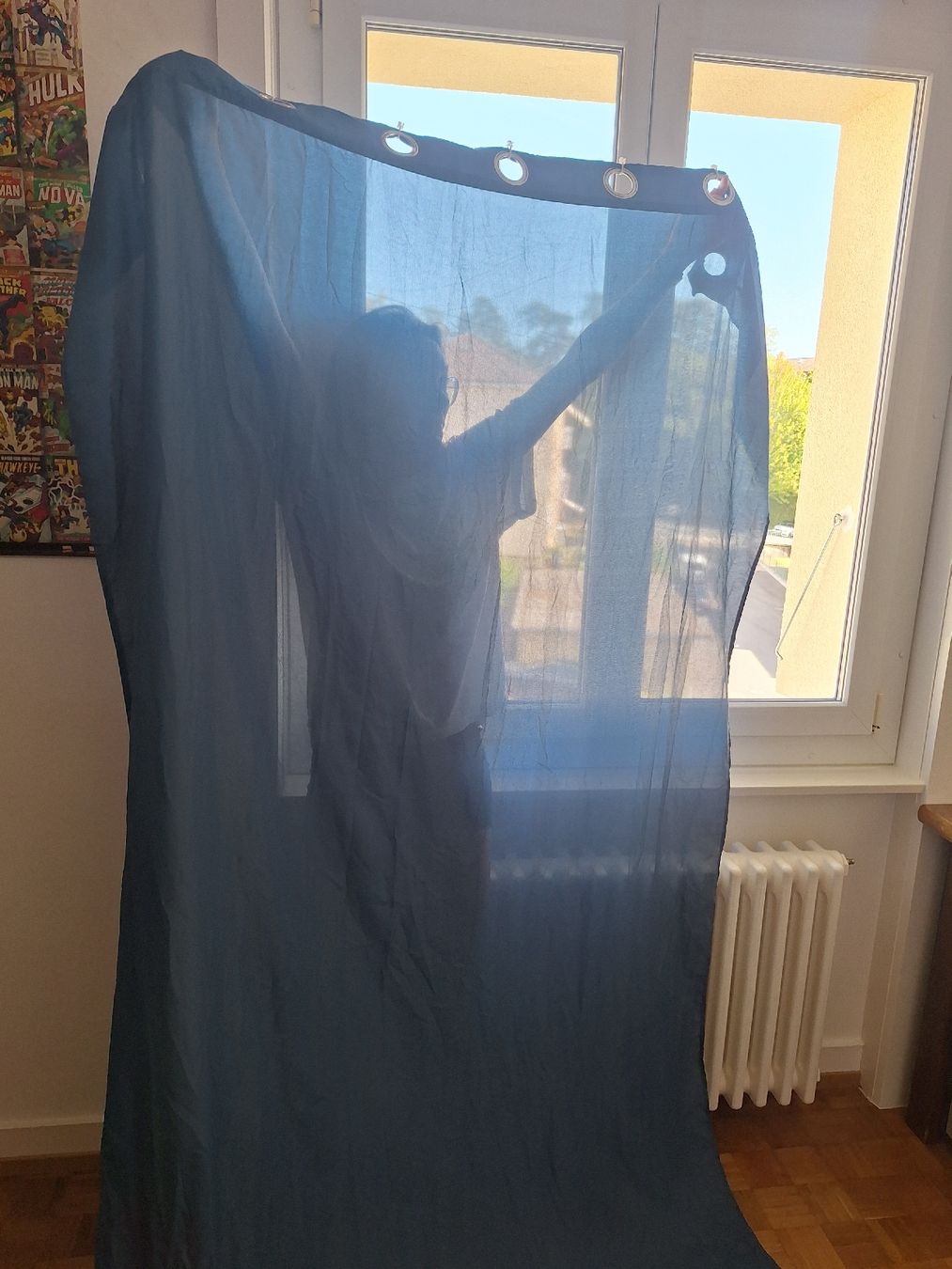 Tende: rideau bleu 280x140cm – Usato da Neuchâtel venduto da bovgae