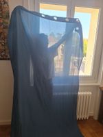 rideau bleu 280x140cm
