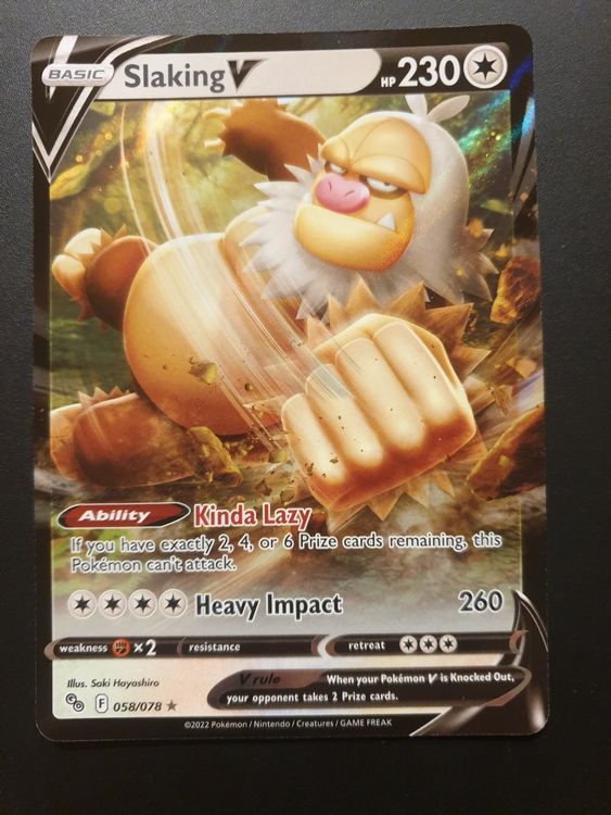 Pokemon Slaking V 058/078 * NM * FR. 1.- (Gebraucht) in Uttwil für CHF ...
