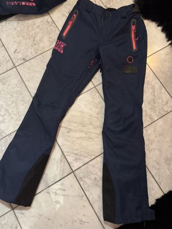 Superdry Skihose Damen, dunkelblau, Grösse 36