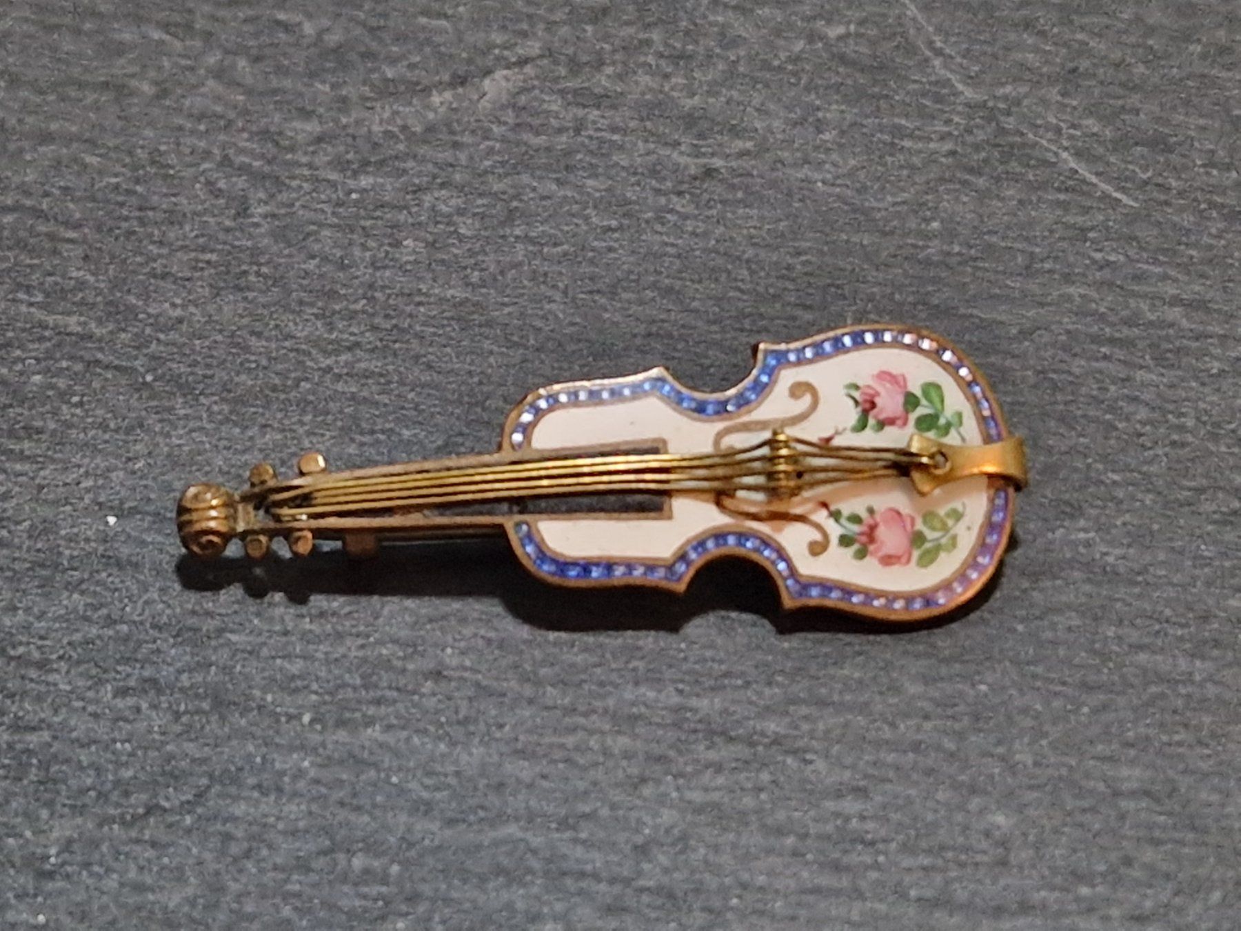 Spille & Fermagli: Antike Jugendstil Geigen-Brosche – Usato da Winterthur venduto da Sadega 2