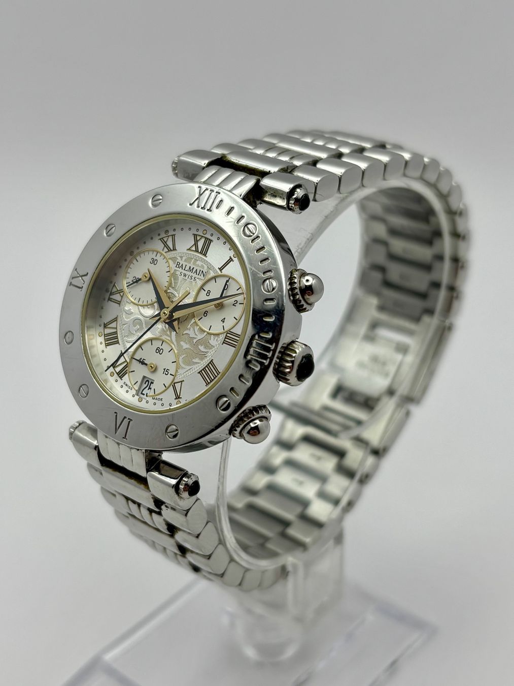 Balmain Orologi: BALMAIN SWISS CHRONOGRAPH/DATE – Usato da Rorschach venduto da ZeitWerk.10