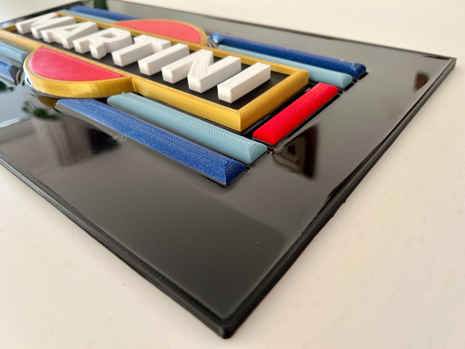 Dipinti: MARTINI Logo 3D print exclusive artwork - with Certificate – Nuovo e nell'imballaggio originale da Le Mont-sur-Lausanne venduto da luxurylover 1