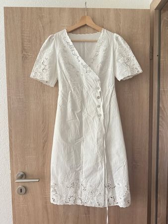 Robe ajourée dentelle blanche 100% coton style Rouje