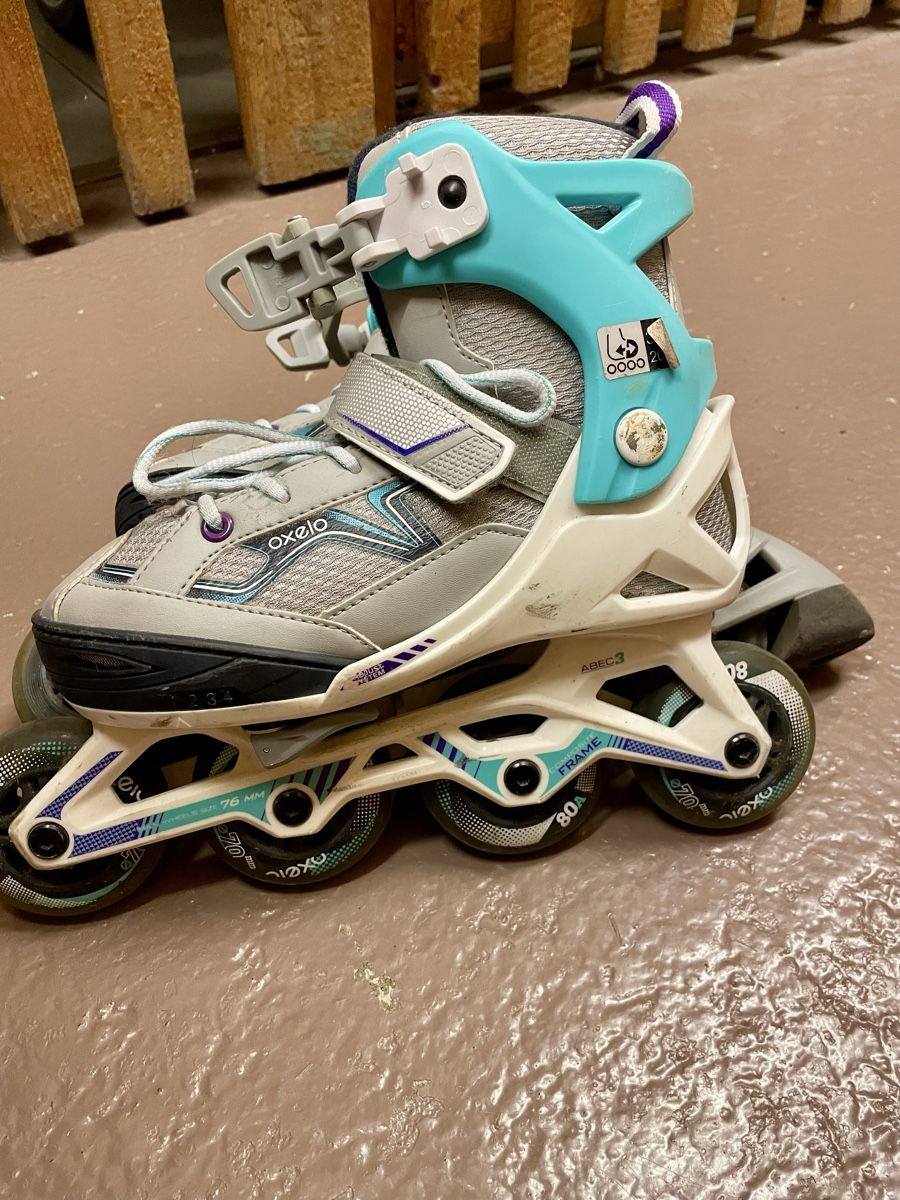 Pattini in linea & Pattini a rotelle: Inline Skates Oxelo Adjustable sizes 32-35 – Usato da Zürich venduto da cel_8yfx 6