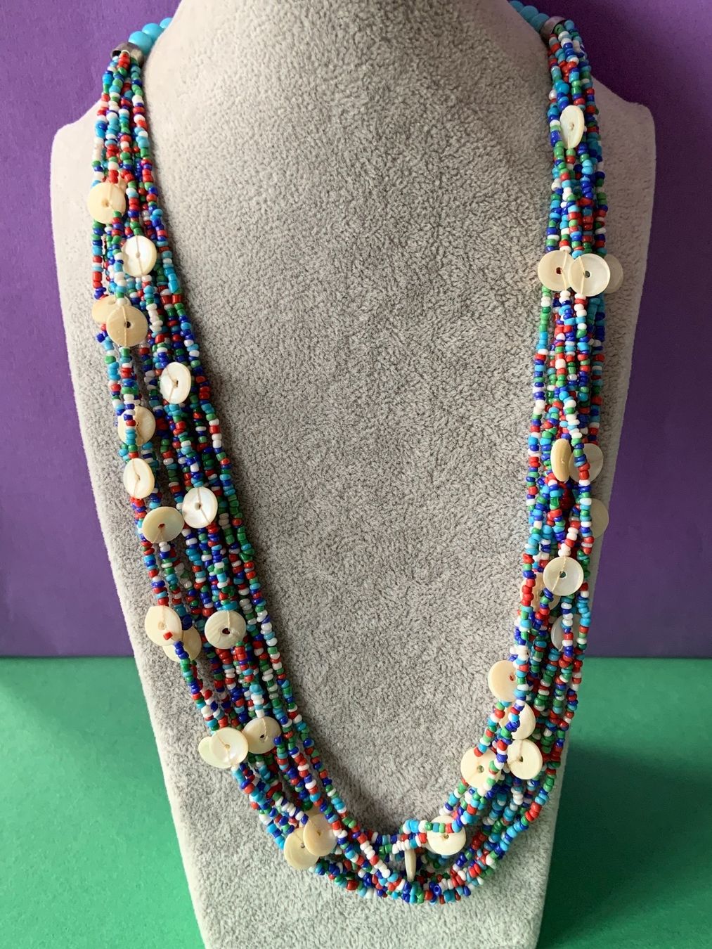 Catenine: Glasperlenkette AFRICAN (50cm) – Usato da Dittingen venduto da Bijoubelle