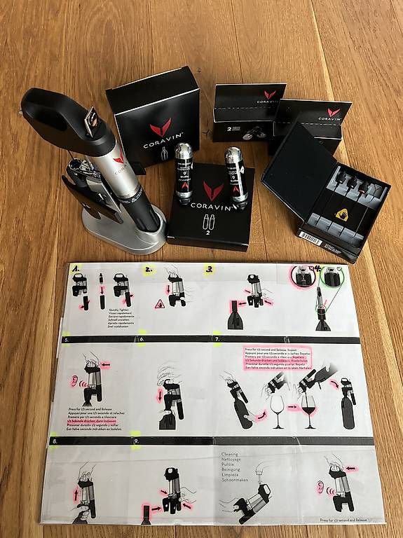 Apribottiglie & Tappi per chiusura: Coravin-Set Wein-by-the-Glass System – Usato da Sursee venduto da gas_29n8 4