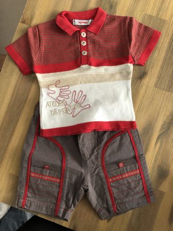 Ensemble 2 pièces-polo et short - taille 68
