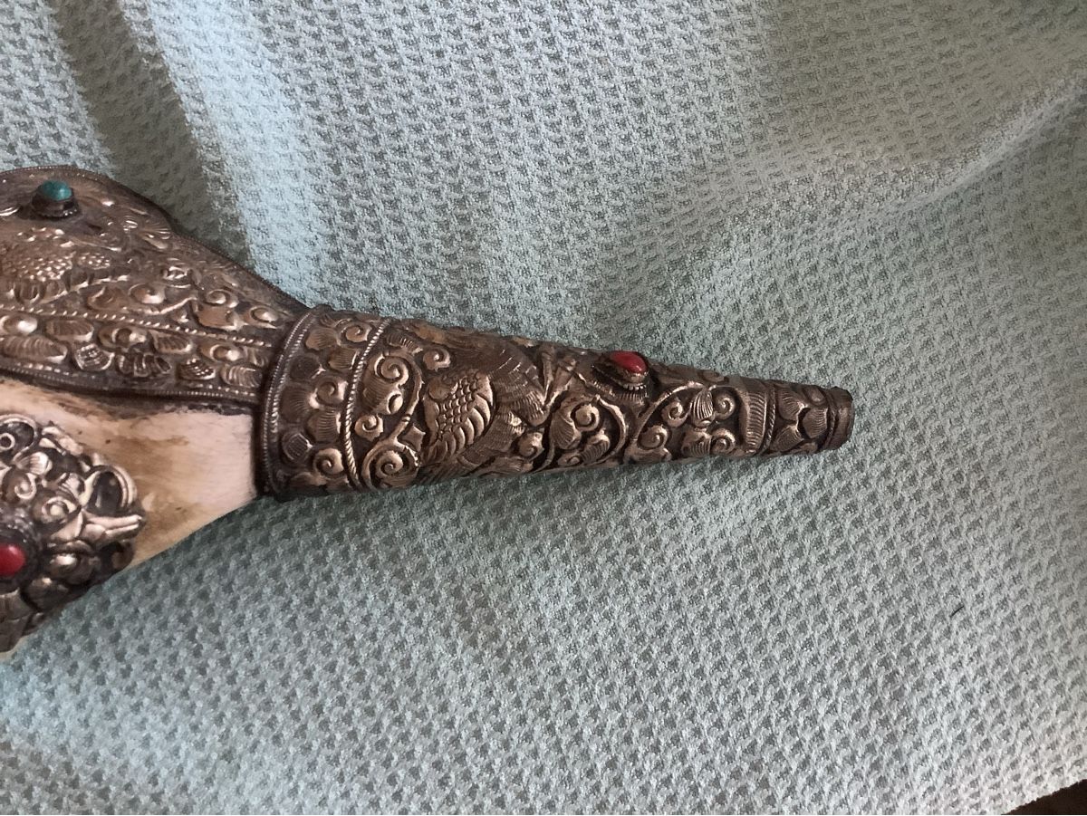 Alle Dekorationen: Altes Shanka Muschelhorn – Gebraucht aus Zürich von Albatros57 5