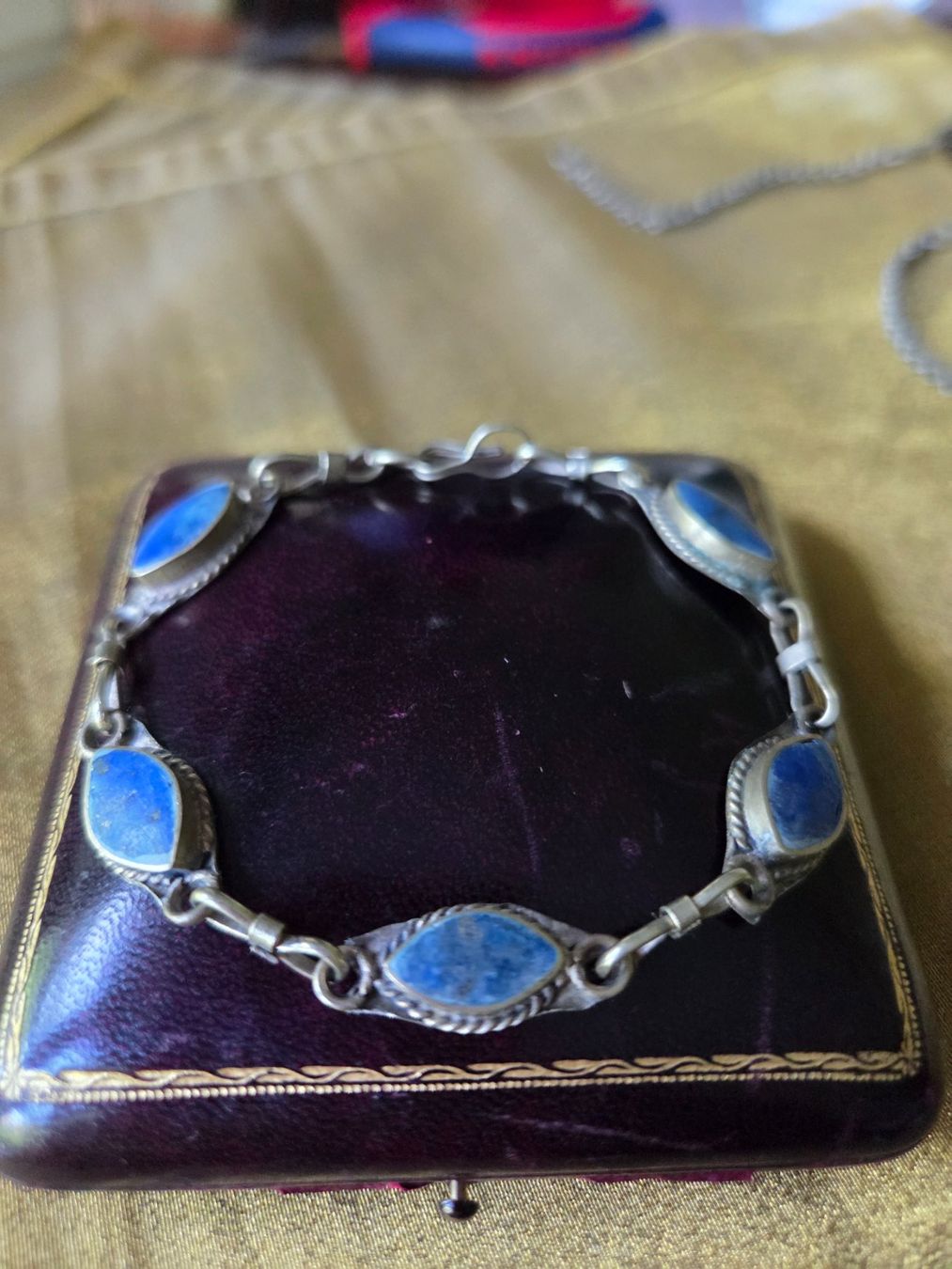 Bracciali & Braccialetti: Wunderschönes Armband mit edlem und echten Lapislazuli – Usato da Basel venduto da ivoli