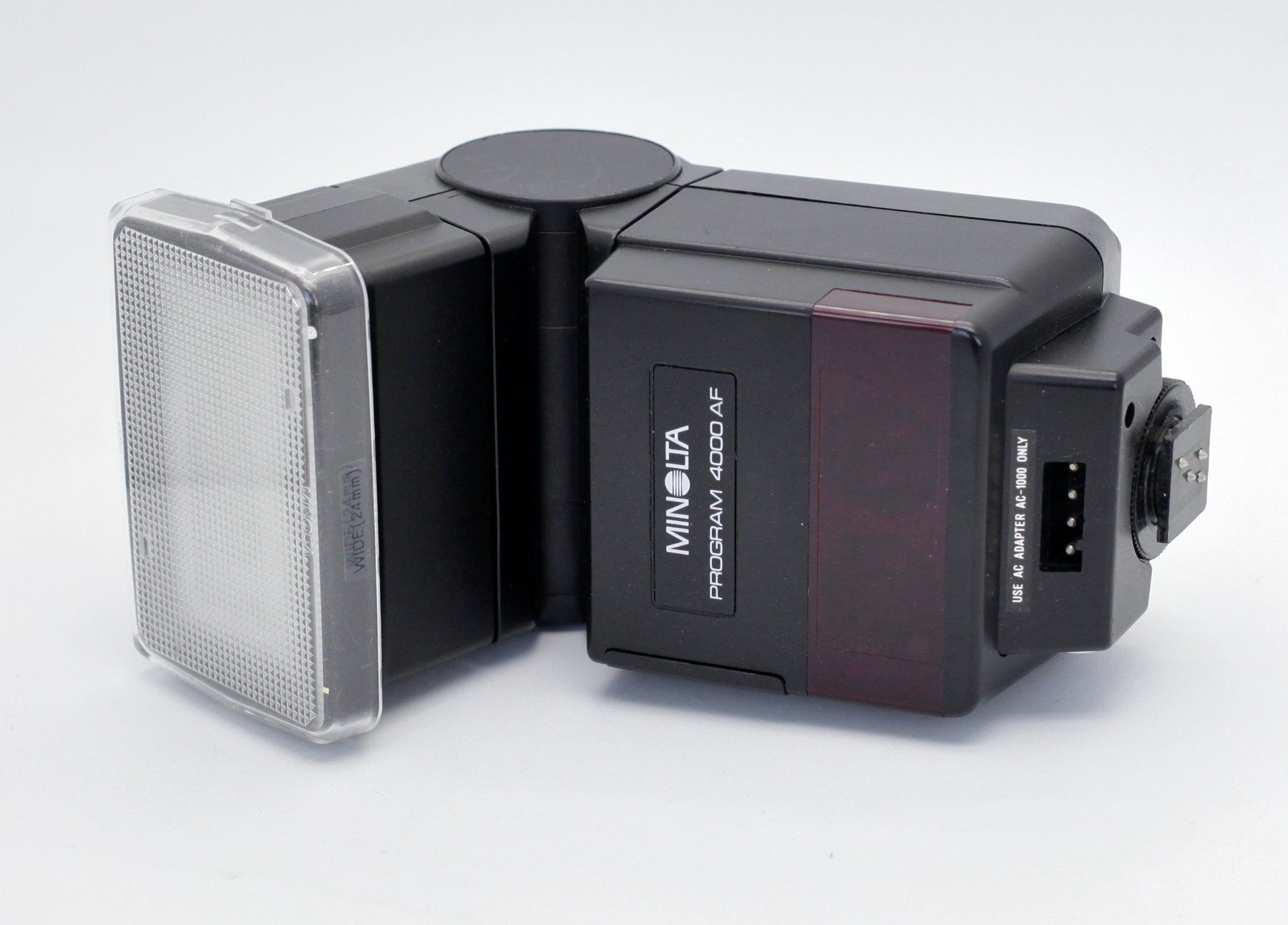 Minolta Flash: Minolta Program 4000 AF Blitzgerät – Usato da Birsfelden venduto da Foti-Virus