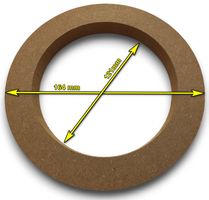Entretoise de montage en MDF pour haut-parleur - 130mm