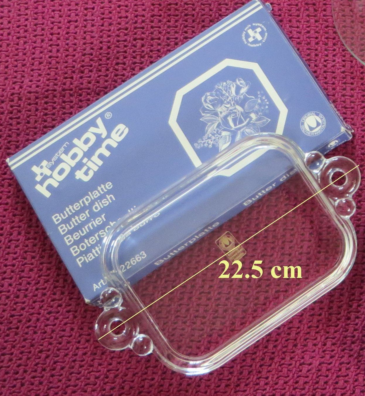 Servierplatten: Butterplatte, für Glasritzen – Gebraucht aus Spiez von Crazyduck