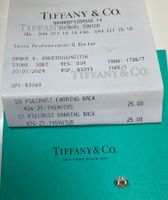 Tiffany & Co. Sterling Silver Piecrust Earring Back New