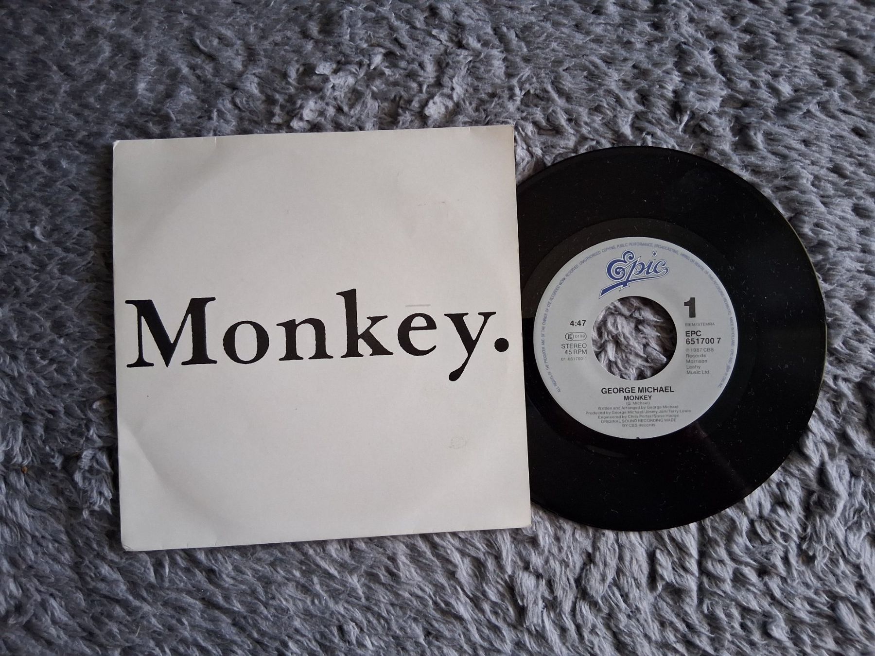 Schallplatten: GEORGE MICHAEL     MONKEY   7NER SINGLE – Gebraucht aus Wetzikon ZH von Ramones01