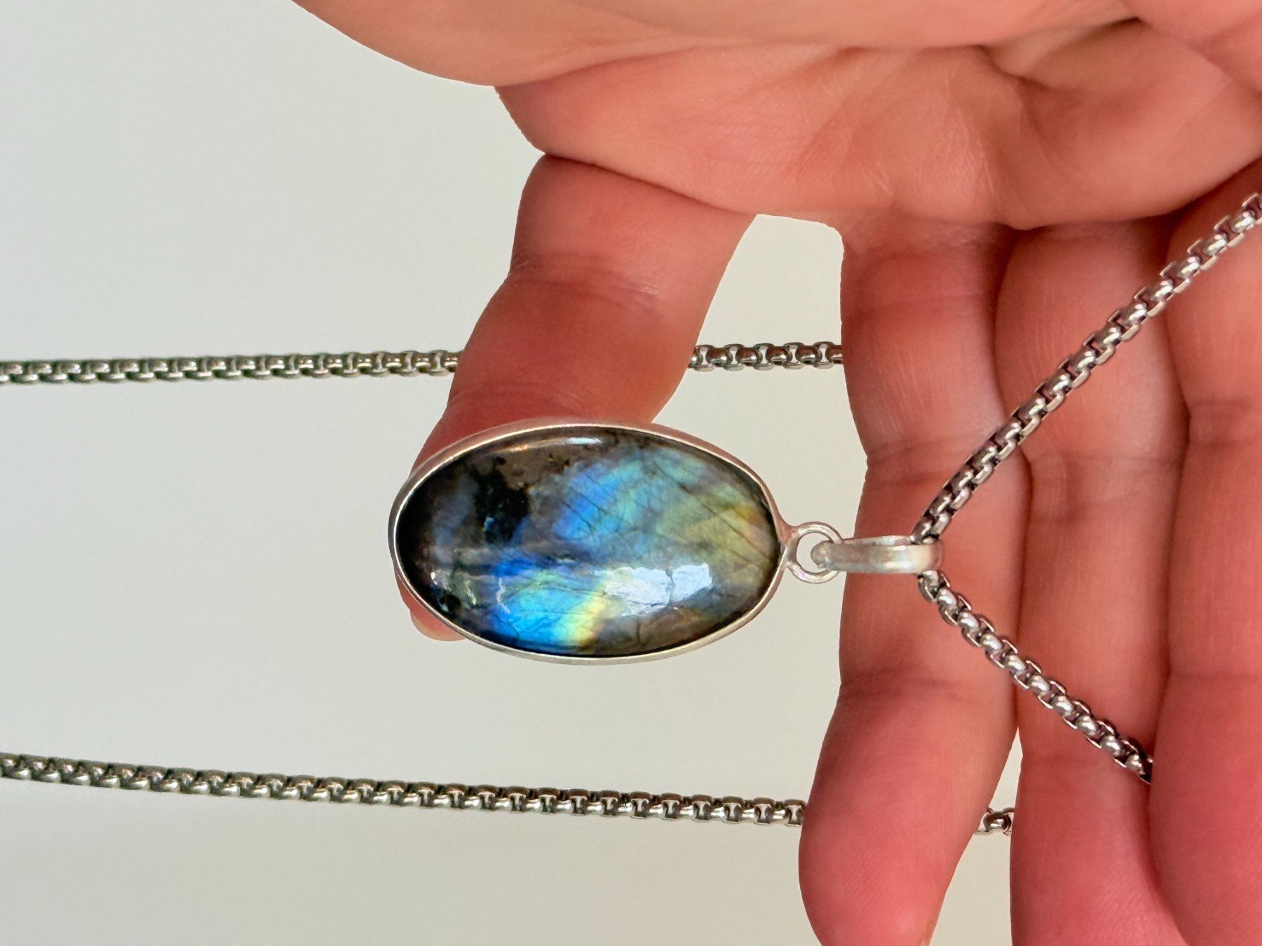 Catenine: Collier avec Labradorite – Nuovo e nell'imballaggio originale da Genève venduto da AWWA 8