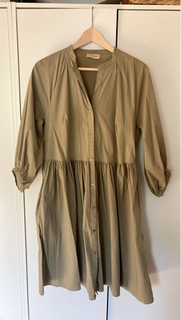 bequemes Kleid mit Knopfleiste Gr. 40