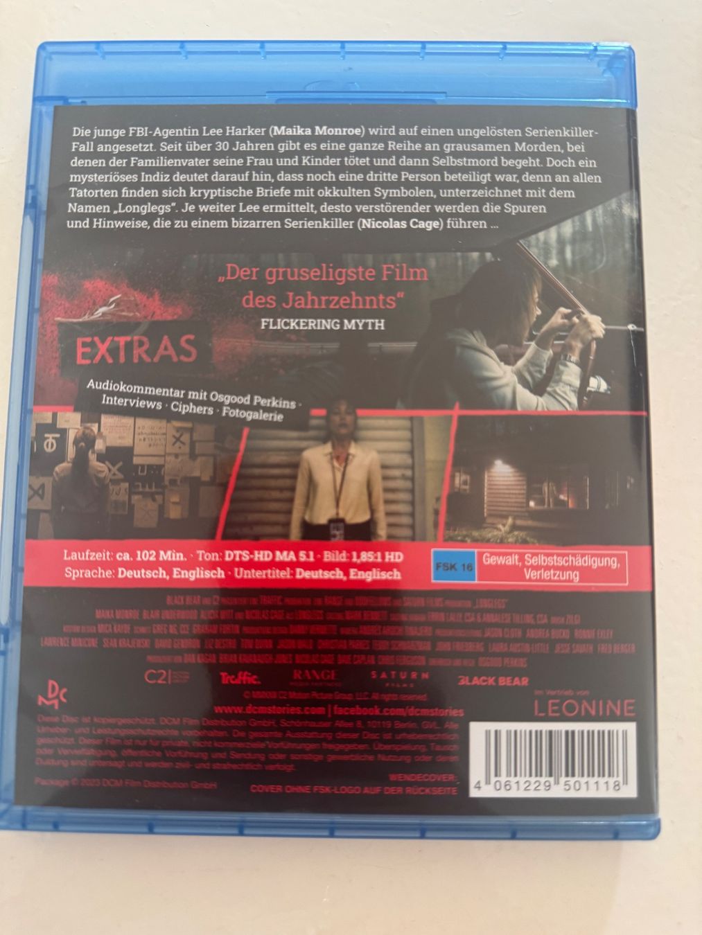 Alle DVDs: LONGLEGS. (Osgood Perkins). Bluray. – Gebraucht aus Basel von san_2qlq 1