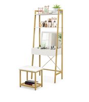 + 2 in 1 Schminktisch  Hocker Frisiertisch Kosmetiktisch m