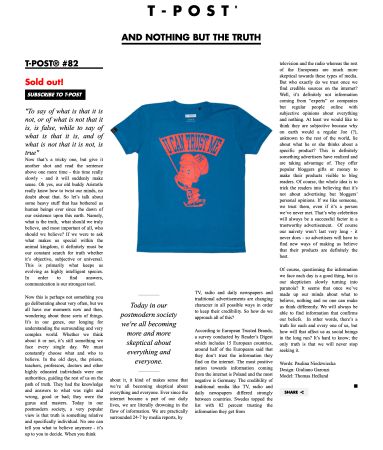 T-post.com Special T-Shirts mit Background - Grösse M