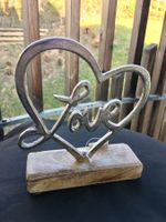 Deko Herz/Dekoschriftzug / Love mit Herz/Neu/OVP