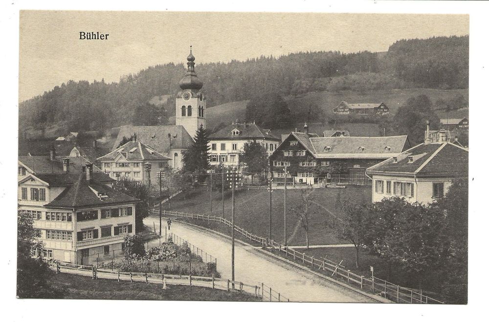 Bühler (AR) Dorfpartie mit Kirche Kaufen auf Ricardo