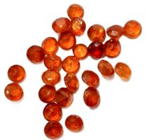 Lot 10x Kyanites oranges rondes 5 mm Valeur 150.- Fr