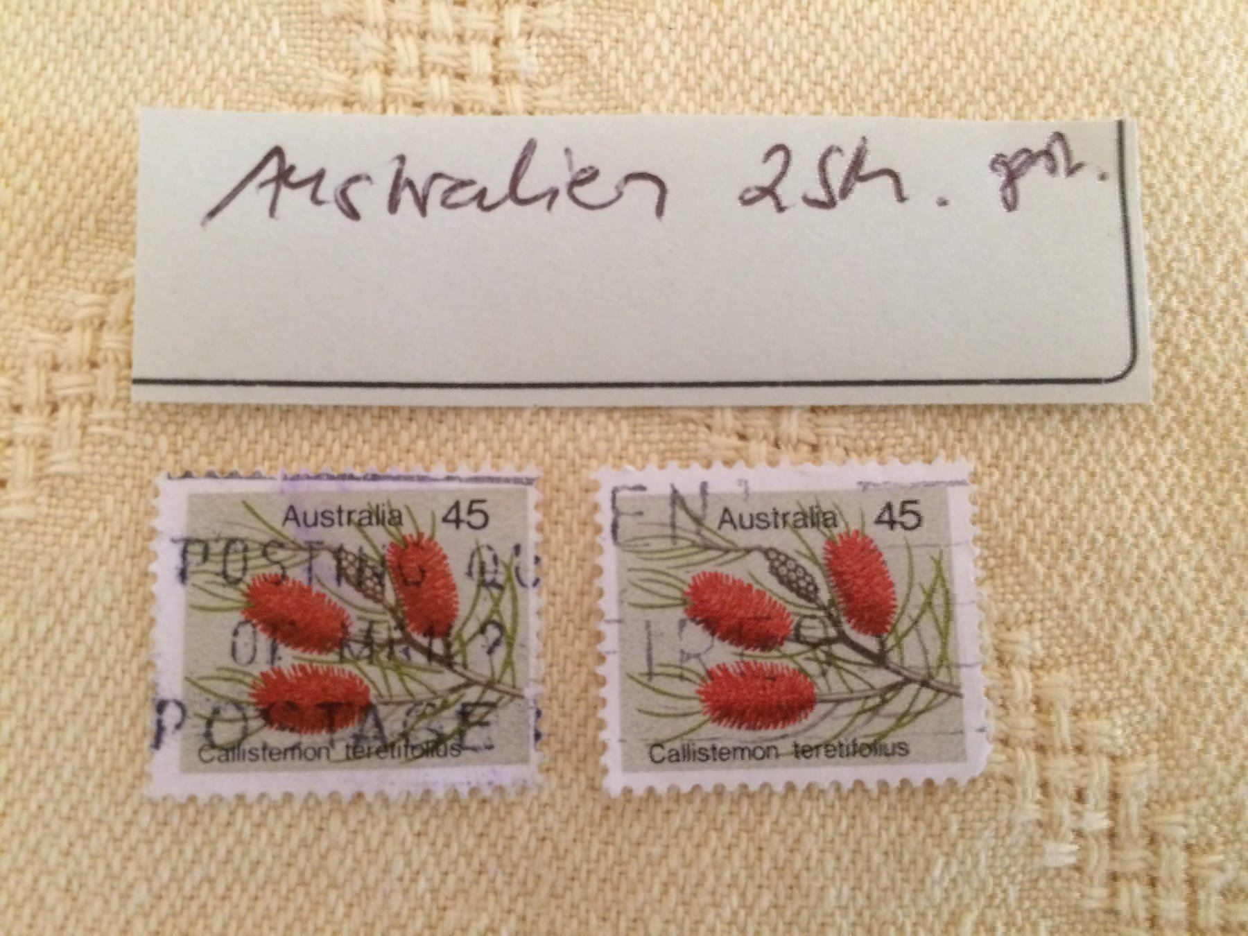 Tous les timbres: 2 Stk. Briefmarken AUSTRALIEN,gestempelt – D'occasion à Buchs AG par ReaNaTsch