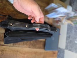 Schwarze Ledertasche / Aktentasche - Top Zustand!