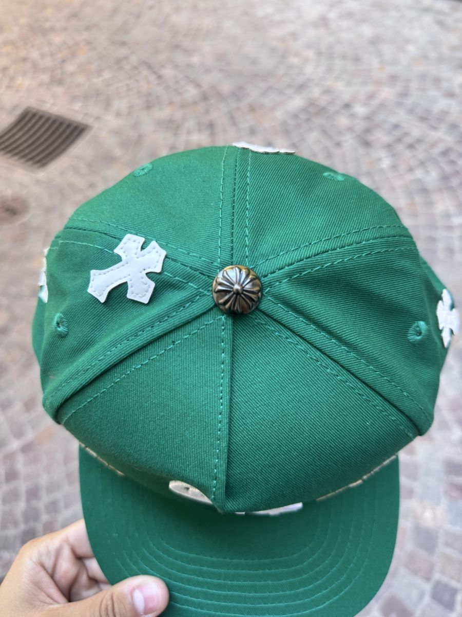 Chrome Hearts Hüte, Mützen & Caps: Chrome Hearts CH Cross Green Snapback Hat – Neu und originalverpackt aus Caviano von reselleo21 2