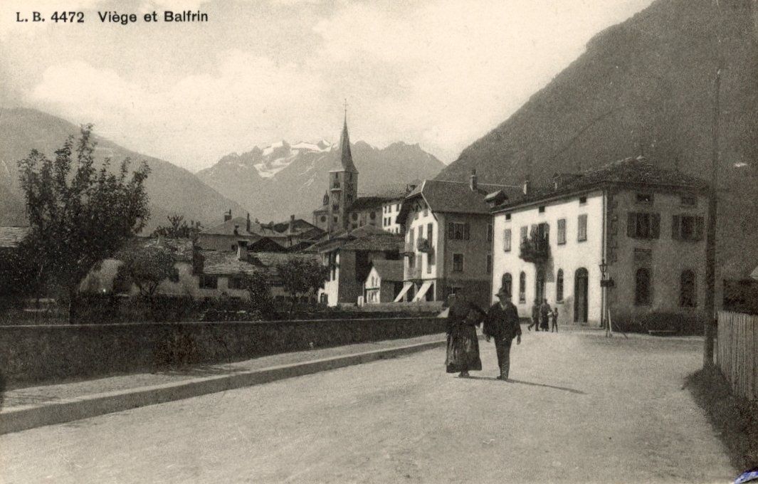 Ansichtskarten: Visp   VS  und Balfrin – Gebraucht aus Brig von Valcards54
