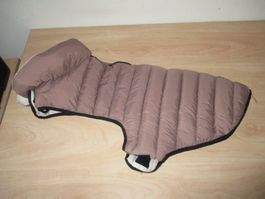 Wattierter Warmer wende Hundemantel Rückenlänge 58cm
