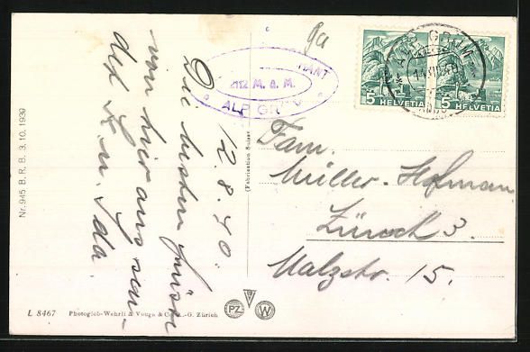 Cartoline postali: AK Alp Grüm, Restaurant Belvédère – Usato da Berlin venduto da bartko-reher 1