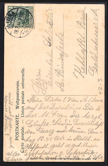 Cartoline postali: Hamburg-St.Georg, Junger Briefträger un – Usato da Berlin venduto da bartko-reher 1
