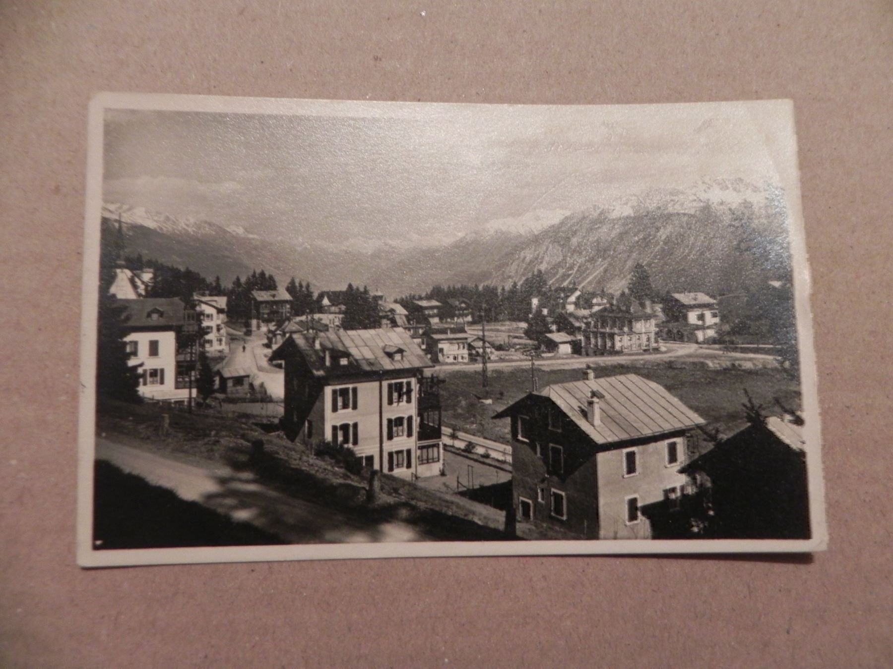Cartoline postali: Ansichtskarte Montana VS Valais 1928 – Usato da Siebnen venduto da krimsie