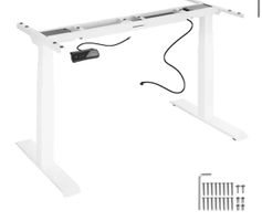 Tischgestell höhenverstellbar weiss