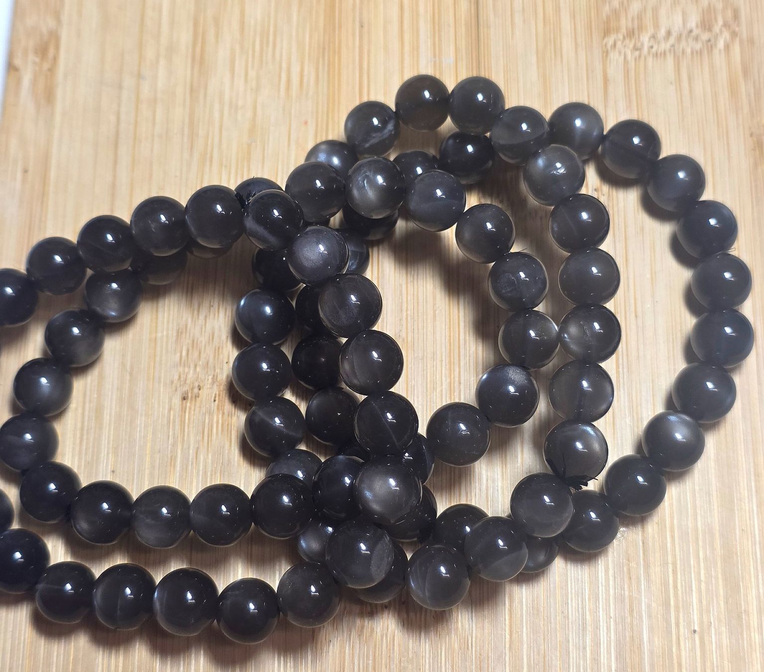 Minerali & Pietre curative: Schwarzes Mondstein Armband – Nuovo e nell'imballaggio originale da Matzingen venduto da Shay_Crystalz 2